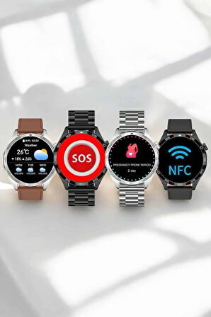 CEYLAN ADAM Akıllı Saat Sesli Görüşme Titreşimli Nabız Sensörlü Spor Modları