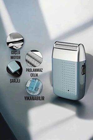 CEYLAN ADAM tıraş makinesi Sinek Kaydı Paslanmaz Çelik Taşınabilir Şarjlı