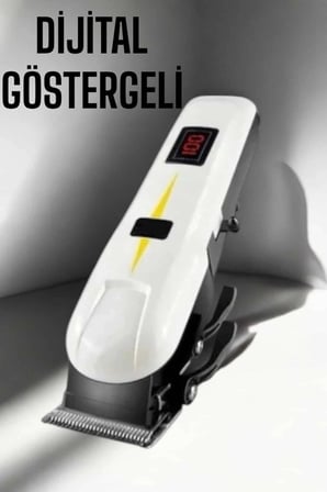 Mey İthalat® Yeni Nesil Tıraş Makinesi Uzun Şarjlı Paslanmaz Çelik Bıçaklı