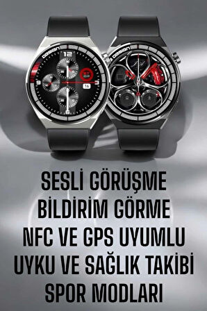 CEYLAN ADAM Akıllı Saat GPS VE NFC Özelliği Sesli Görüşme Dokunmstik Ekran