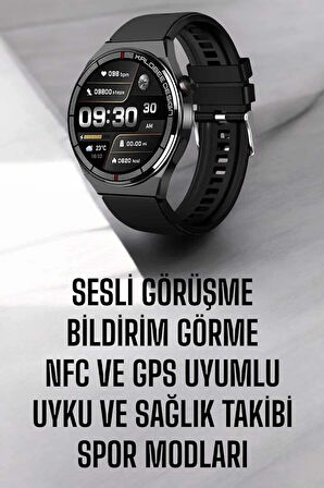 CEYLAN ADAM Akıllı Saat Nabız Sensörlü Bildirim Görebilen Spor Modları GPS Takibi