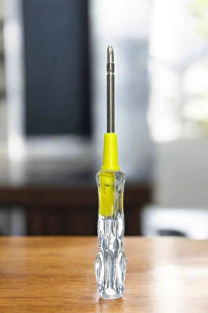 CEYLAN ADAM Test Cihazı Kontrol Kalemi Çift Başlıklı Şeffaf Elektrik Testi