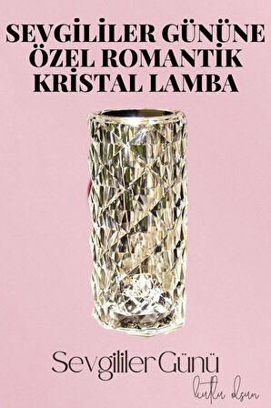 CEYLAN ADAM Sevgililer Gününe Özel Romantik Kristal Gece Lambası Sevgiliye Hediye