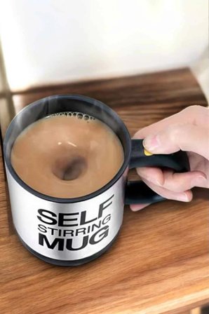 Mey İthalat® Mikser Kupa Yazılı Mug Bardak Karıştırma Özelliği