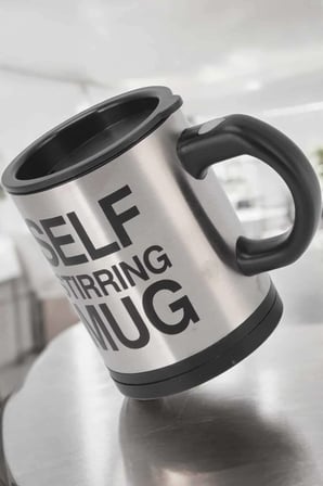 Mikser Kupa Yazılı Mug Bardak Karıştırma Özelliği