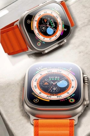 Mey İthalat® 49MM Ekranlı, Kan Basıncı ve Adımsayar Özellikli Bluetooth Akıllı Saat