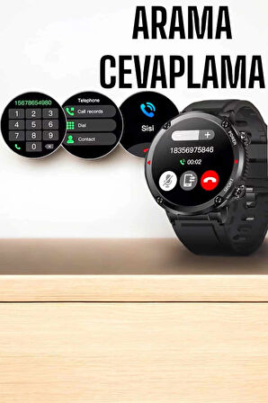 CEYLAN ADAM Akıllı Saat Yeni Nesil Bluetooth Bağlantılı Uyku ve Sağlık Takibi NFC ve GPS