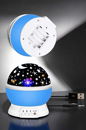 CEYLAN ADAM Yıldızlı Gökyüzü Projeksiyon Gece Lambası Hareketli Işık Şovu