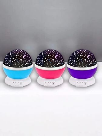 CEYLAN ADAM Yıldızlı Gökyüzü Efektli Projektörlü Masa ve Gece Lambası