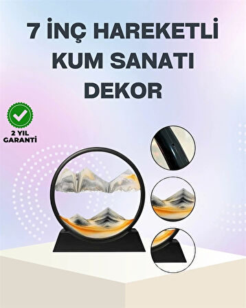 CEYLAN ADAM Zihin Açıcı Kum Manzarası – 3D Dinamik Kum Tablosu, Dekoratif, Dönüştükçe Yenilenen Sakinleştirici Sanat Eseri