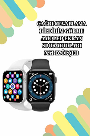 CEYLAN ADAM 2025 Model Akıllı Saat ve Bluetooth Kulaklık 5.0 Bluetooth Bağlantılı Dokunmatik Ekran