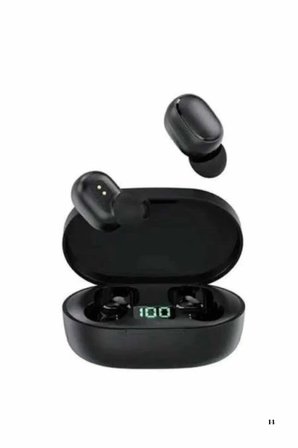 Mey İthalat® Kulaklık Dijital Göstergeli Bluetooth Bağlantılı Kablosuz Kulak İçi Mikrofonlu Dokunmatik Kontrol