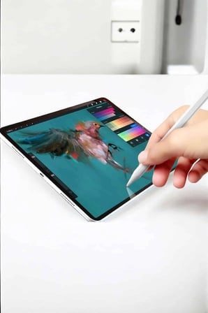 Mey İthalat® Tablet Kalemi Stylus Pen Dokunmatik Kalem Android Ve İOS Uyumlu Şarjlı