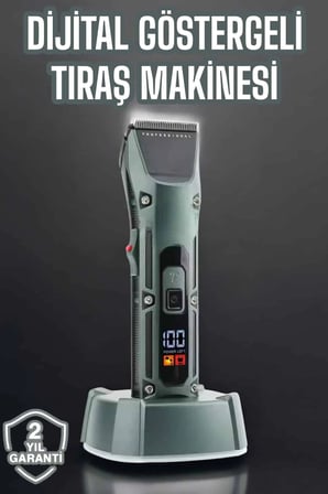 Mey İthalat® Tıraş Makinesi Uzun Pil Ömrü Şarjlı Günlük Tıraş Makinesi