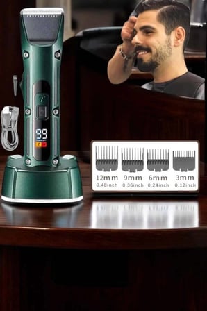 Mey İthalat® Tıraş Makinesi Uzun Pil Ömrü Şarjlı Günlük Tıraş Makinesi