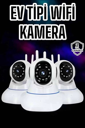 Mey İthalat® Wifi Kamerası Çift Yönlü Bebek Güvenlik Kamerası Gece Görüşlü