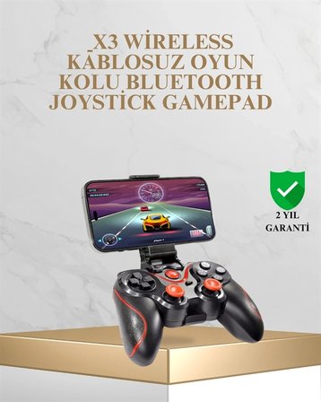 Mey İthalat® Bluetooth Kablosuz Oyun Kolu – Android iPhone PC Uyumlu