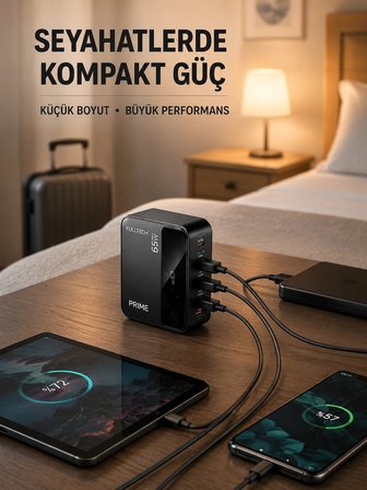 Mey İthalat® Akıllı Güç Dağılımlı 4 Girişli Şarj İstasyonu