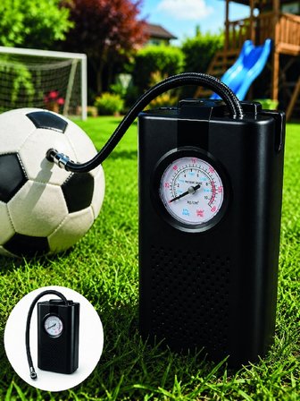 Mey İthalat® Araç Lastik Şişirme Pompası Taşınabilir Analog Basınç Göstergeli Hava Kompresörü