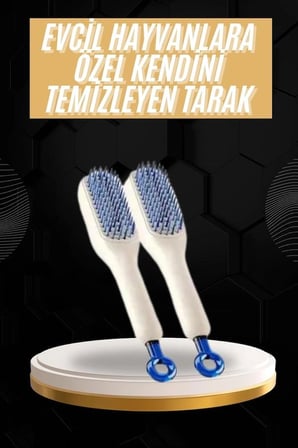 Mey İthalat® Kolay Temizlenen Fırçası Evcil Hayvanlara Özel Tüy Temizleme
