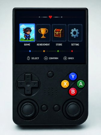Mey İthalat aşınabilir Retro El Oyun Konsolu 64GB Hafızalı IPS Ekranlı  Oyun Cihazı