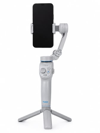 Mey İthalat Akıllı Telefon Gimbal Sabitleyici 360° Takip Özellikli Profesyonel Video Çekim Stabilizeri