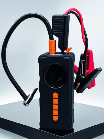Mey İthalat Dijital Lastik Şişirme Kompresörü Akü Takviye Powerbank LED Aydınlatmalı Acil Durum Cihazı