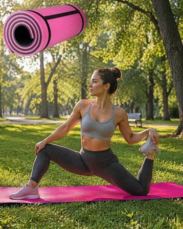 Mey İthalat® 10 mm Spor ve Kamp Matı Çok Amaçlı Kullanım Hafif Taşınabilir Dayanıklı Eva Yapı