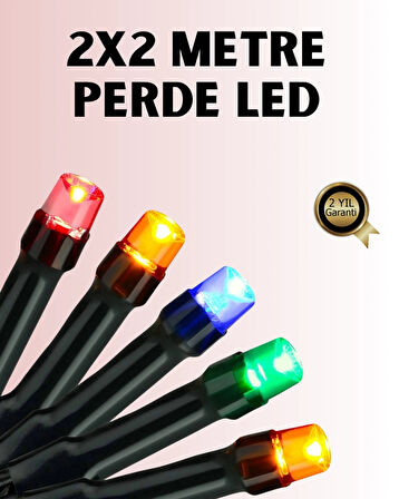 CEYLAN ADAM 8 Modlu Zaman Ayarlı LED Perde Işık – Bahçe ve Balkon Dekorasyonu