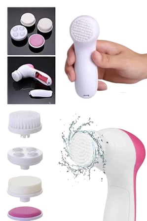 Mey İthalat® 5 Başlıklı Cilt Temizleme Cihazı Ultra Kaliteli Yumuşak Kırşıklık Karşıtı Yeni Nesil