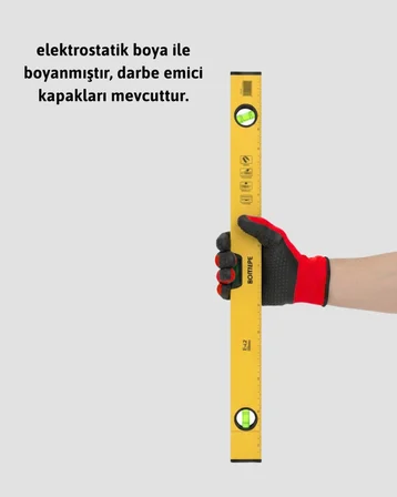 Mey İthalat® Dayanıklı Plastik Gövdeli 600 mm Su Terazisi Yeni Nesil