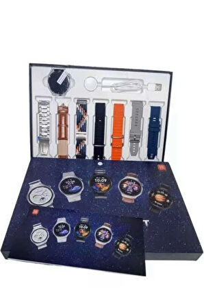 CEYLAN ADAM 7 Kordonlu Akıllı Saat Siyah Kasa Dokunmatik Ekran Uyku ve Sağlık Takibi