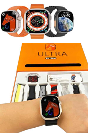 CEYLAN ADAM Unısex 7 Kordonlu Çok Fonksiyonlu Nabız Ölçer Uyku ve Sağlık Takibi