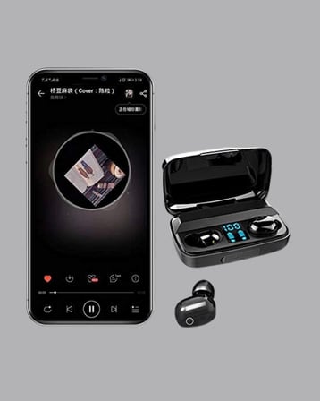 A10s Kablosuz Bluetooth Kulaklık – 1800mAh Powerbank, Otomatik Eşleşme, iOS/Android Uyumlu