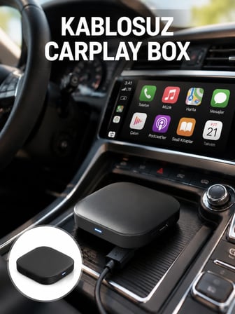 Mey İthalat® 5.8GHz WiFi Destekli Kablosuz Android Auto Dönüştürücü Yeni Nesil