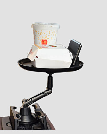 CEYLAN ADAM Ayarlanabilir Araç İçi Bardaklık Tepsisi 9 İnç Geniş Alan ve Telefon Standlı