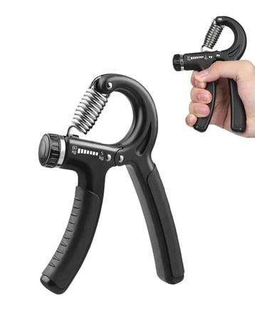 Mey İthalat® Ayarlanabilir El Yayı 5–60 Kg Sayaçlı Taşınabilir Güç Egzersiz Aleti