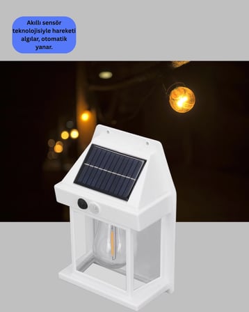 Mey İthalat® IP65 Su Geçirmez Güneş Paneli Dış Mekan Lamba