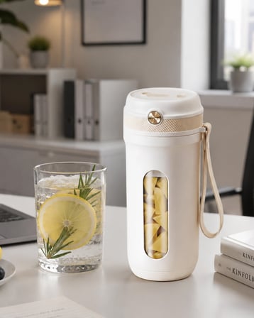 Mey İthalat® USB Şarjlı Mini Smoothie Blender Pratik Meyve Karıştırıcı 350 ML