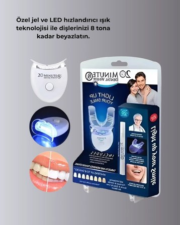 Mey İthalat® Mavi Işık Teknolojisi ile Güvenli Diş Beyazlatıcı Sistem