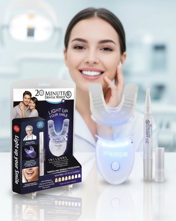 Mey İthalat® Beyazlatma Kalemli LED Diş Parlatma Seti
