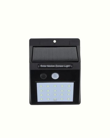 Solar Enerjili 20 LED Duvar Lambası | Hareket Sensörlü, Su Geçirmez, Kablo Gerektirmez