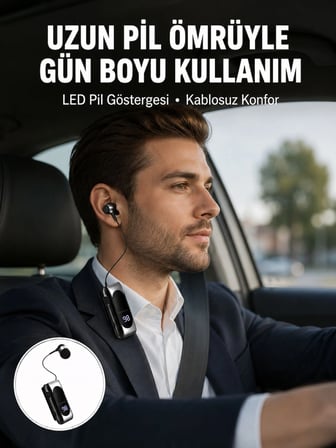 Mey İthalat Bluetooth 5.2 Klipsli Kablosuz Kulaklık – Dijital Ekran & Titreşimli Uyarı Yeni Nesil
