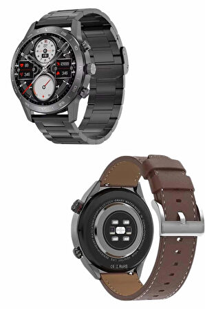 CEYLAN ADAM Erkeklere Özel Akıllı Saat Çelik Kordon Bluetooth Bağlantılı İOS ve Android Uyumlu