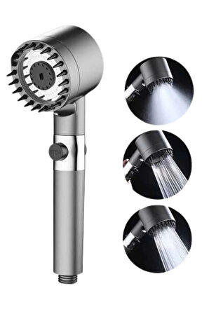 CEYLAN ADAM Duş Başlığı Profesyonel Masaj Başlıklı 3 Modlu Yeni Nesil Masaj Uçlu Su Tasarruflu
