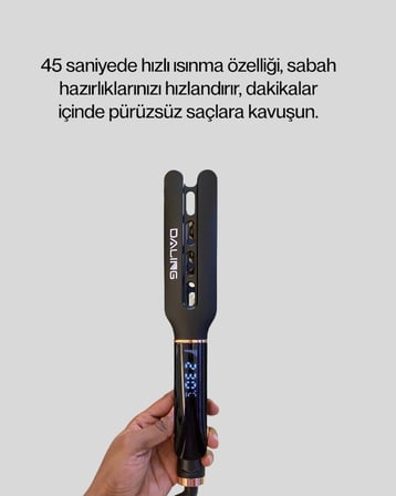 Mey İthalat Seramik Plakalı Daling Saç Düzleştirici Kırılma ve Dolanma Önleyici Yeni Nesil