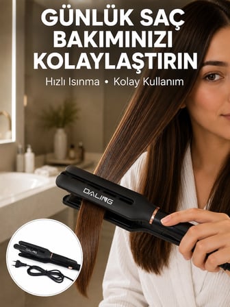 Mey İthalat® Saç Düzleştirici 30 Saniyede Isınma Hafif ve Portatif Tasarım Yeni Nesil