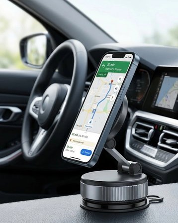 Mey İthalat® Araç İçi Manyetik Telefon Tutucu Katlanabilir Navigasyon Standı