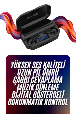 Mey İthalat Çağrı Cevaplayabilen Akıllı Saat 5.2 Bluetooth Bağlantılı Gaming Kulaklık Yeni Nesil
