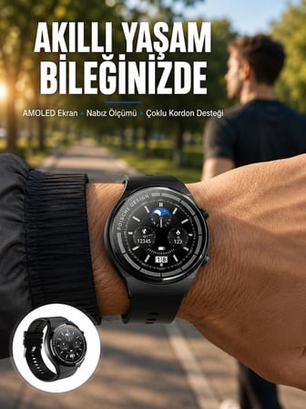 Mey İthalat 2025 Model Yeni Nesil GPS Uyumlu Uyku Takibi Ve Sağlık Takibi Spor Modları Yeni Nesil